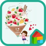 i love ice cream dodol theme android application logo